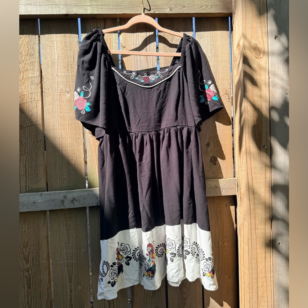 Disney The Nightmare Before Christmas Sally Western Patterned Smock Dress - Picture 2 of 8